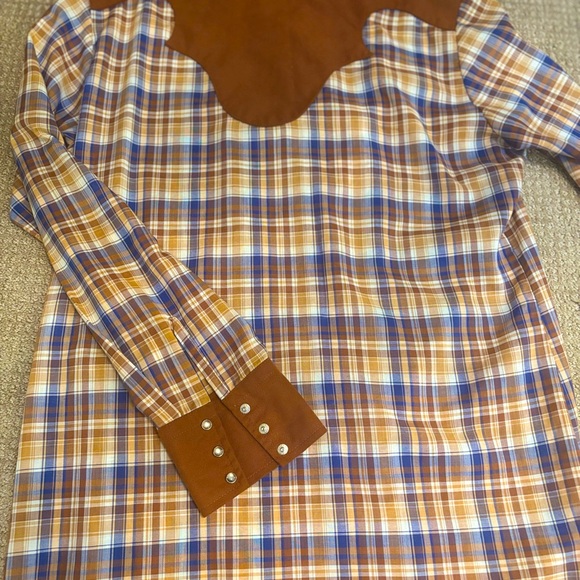 Vintage 70’s Western Shirt with Pearl Snaps Large NWT 🤠 ⛰️ - Picture 7 of 13